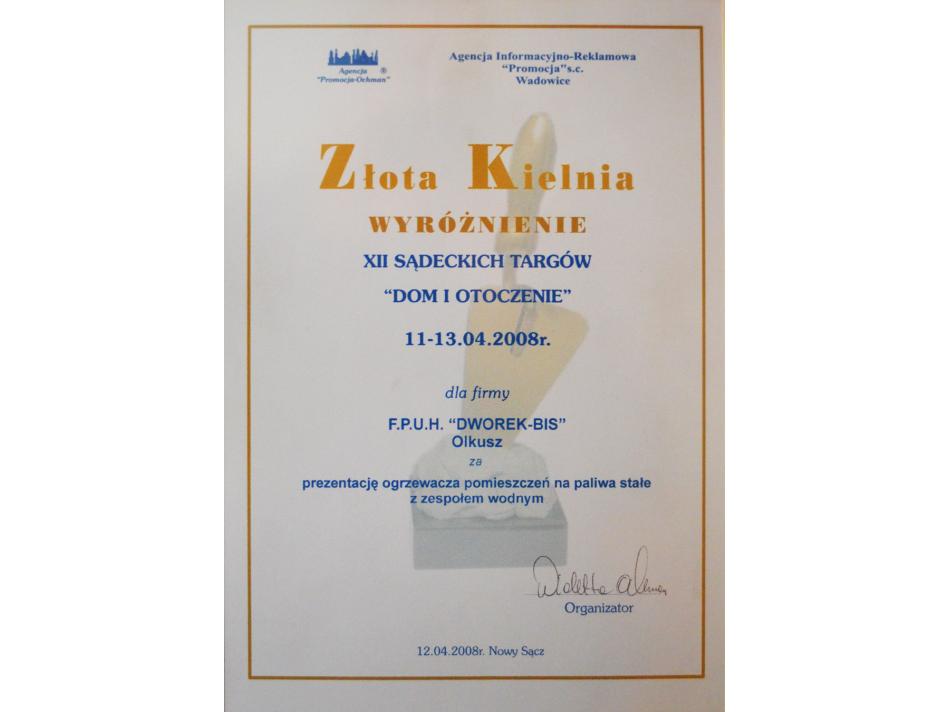 Złota Kielnia XII Sądeckich Targów “Dom i Otoczenie”