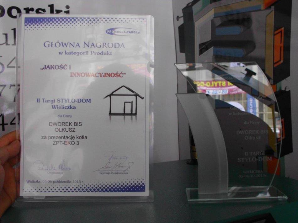 Produkt “Jakość i Innowacyjność” II Targów STYLO-DOM Wieliczka